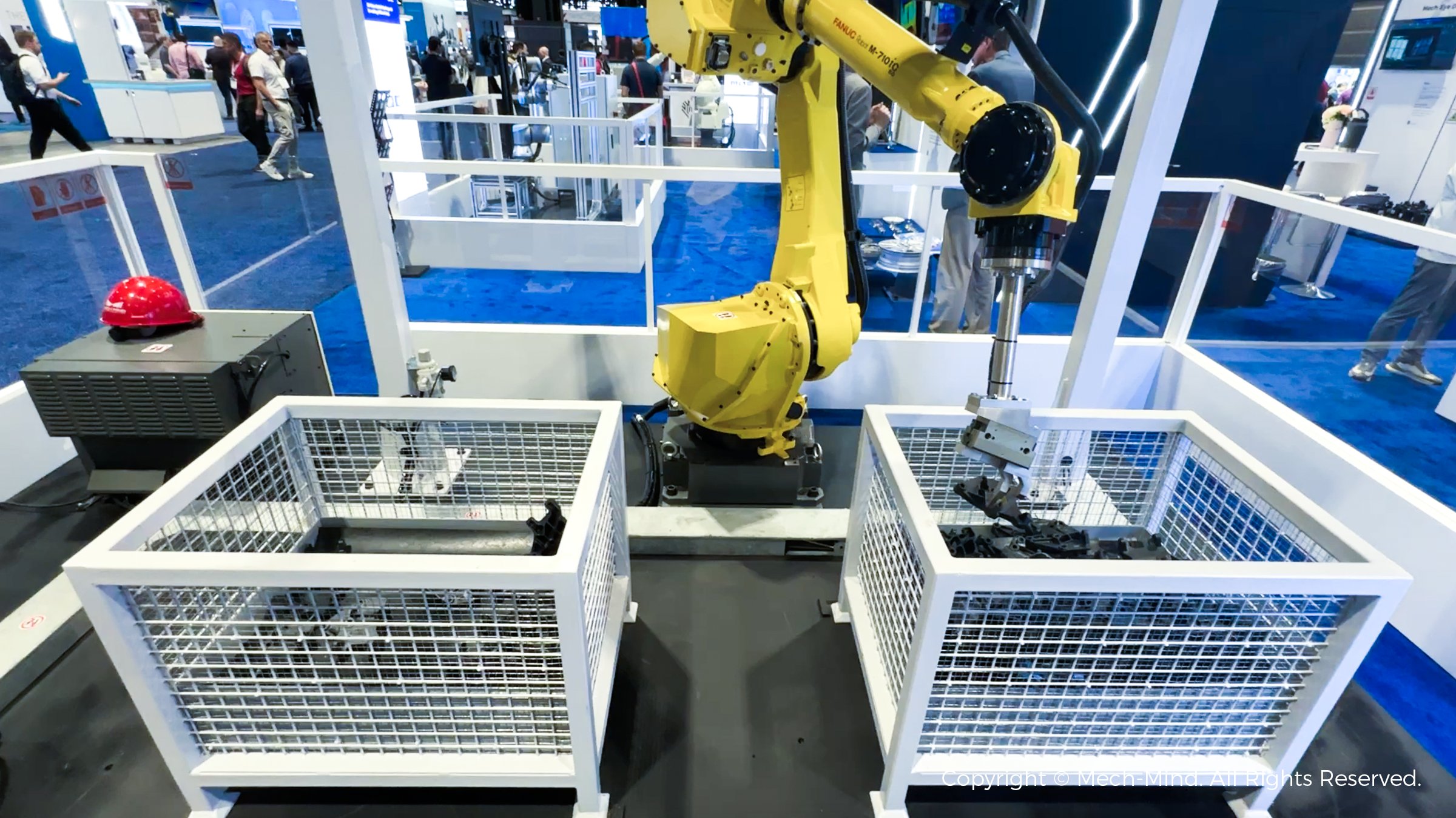 美國自動化盛會AUTOMATE 2024：梅卡曼德作為參展規模最大的中國企業，先進AI+3D技術獲廣泛關注