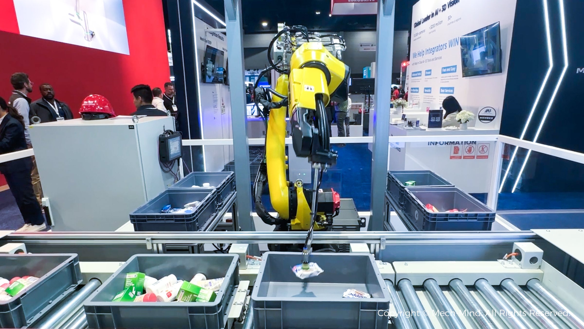 美國自動化盛會AUTOMATE 2024：梅卡曼德作為參展規模最大的中國企業，先進AI+3D技術獲廣泛關注