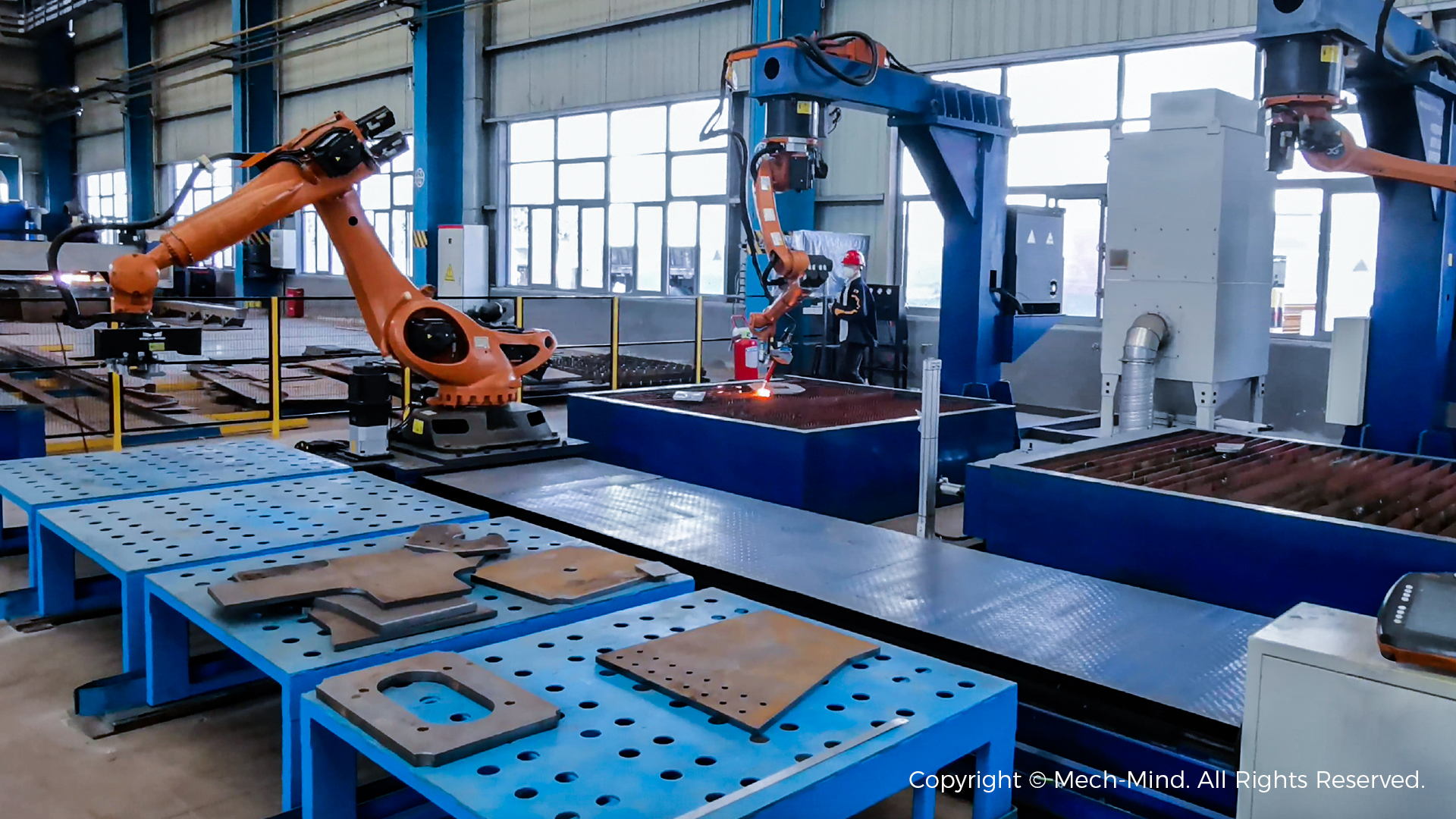 視覺引導鋼板切割下料 視覺引導鋼板切割下料