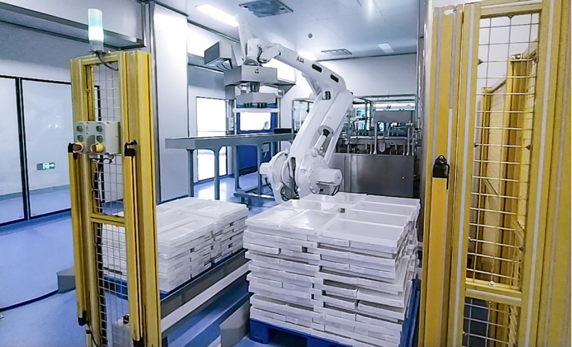 AI視覺引導透明藥品膜包拆垛 | 某大型醫藥企業