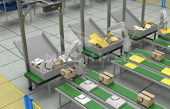 梅卡曼德 | AI+機器臂快遞供包，每小時1600件，可配合分揀機/AGV
