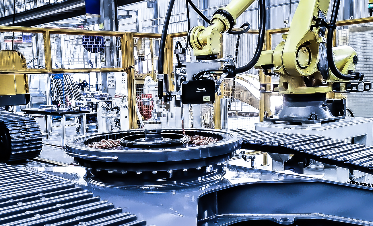 AI視覺引導(dǎo)回轉(zhuǎn)軸承注膠注油 | 某工程機(jī)械巨頭