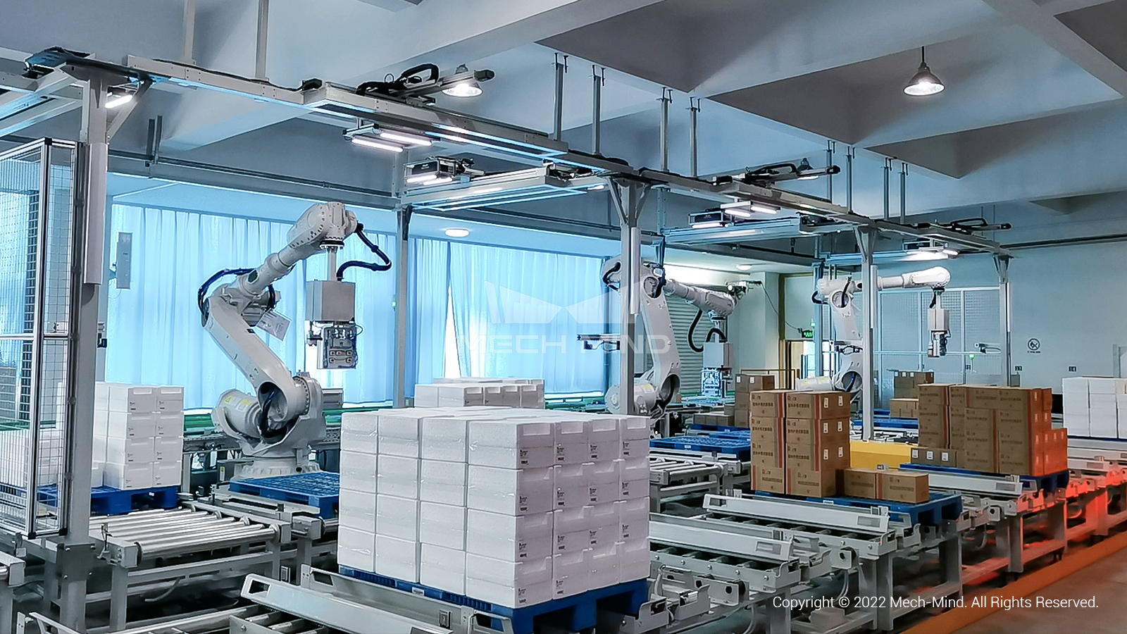 視覺引導(dǎo)紙箱拆碼垛|某大型工廠 視覺引導(dǎo)紙箱拆碼垛|某大型工廠