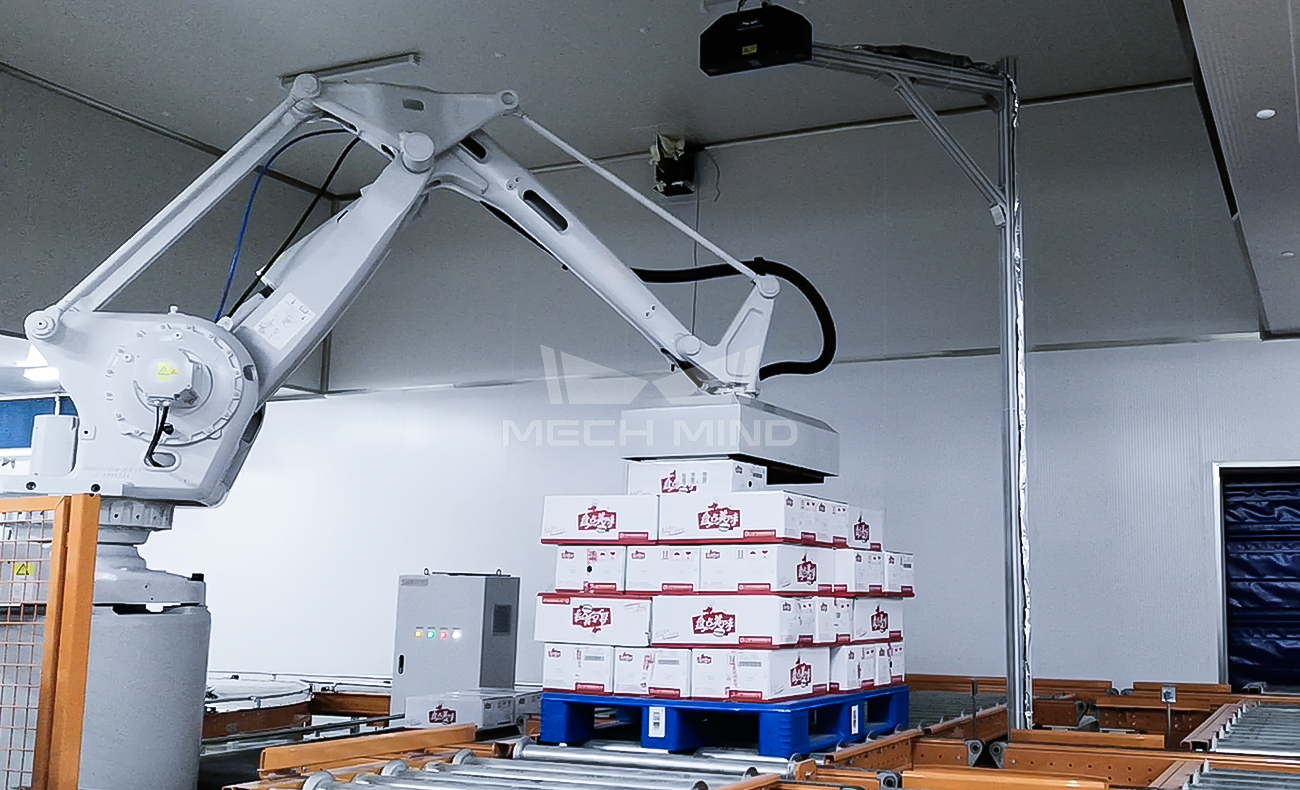 AI視覺引導紙箱拆垛 | 某大型食品廠