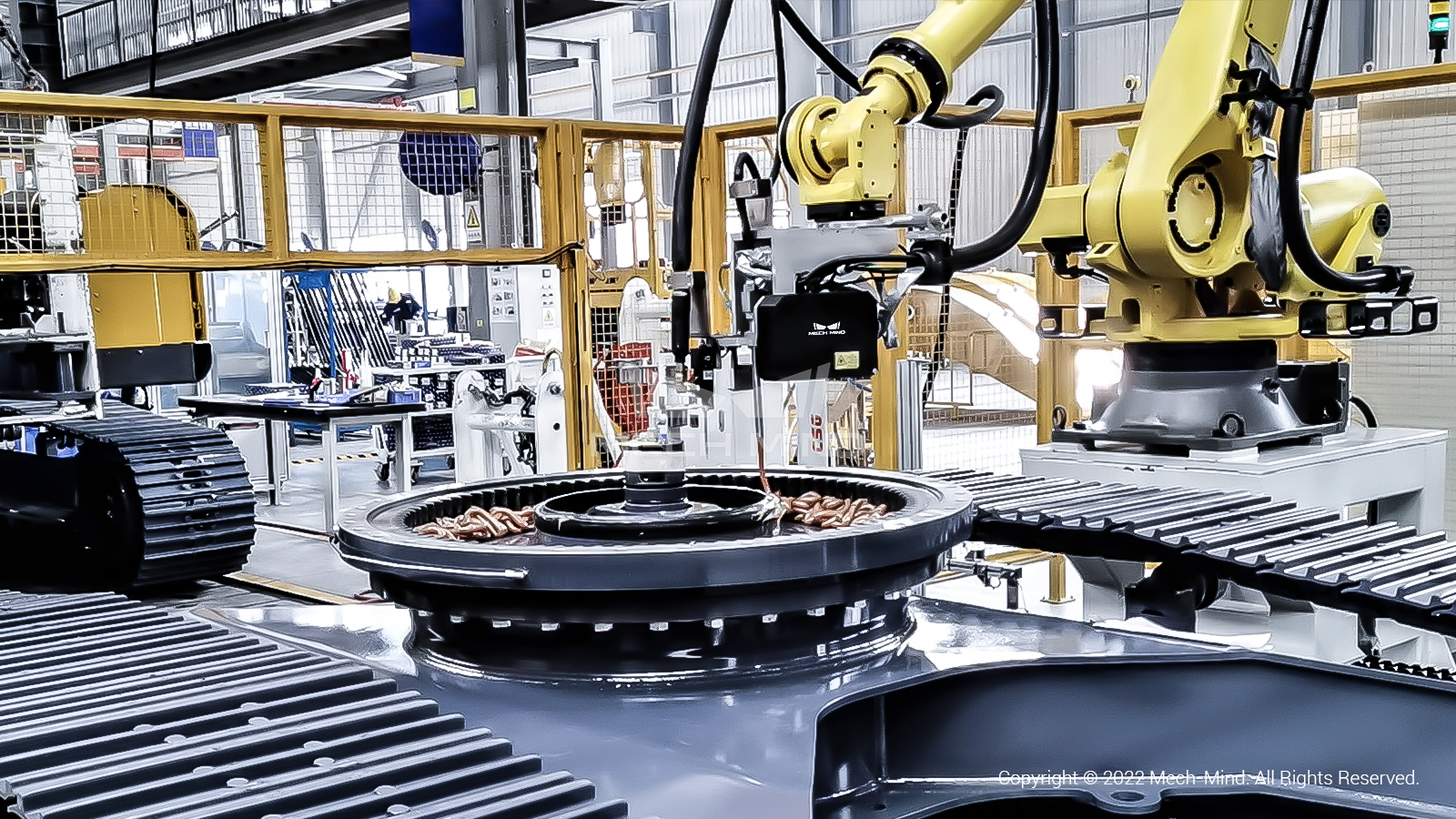 視覺引導回轉軸承注膠注油 | 某工程機械巨頭 視覺引導回轉軸承注膠注油 | 某工程機械巨頭