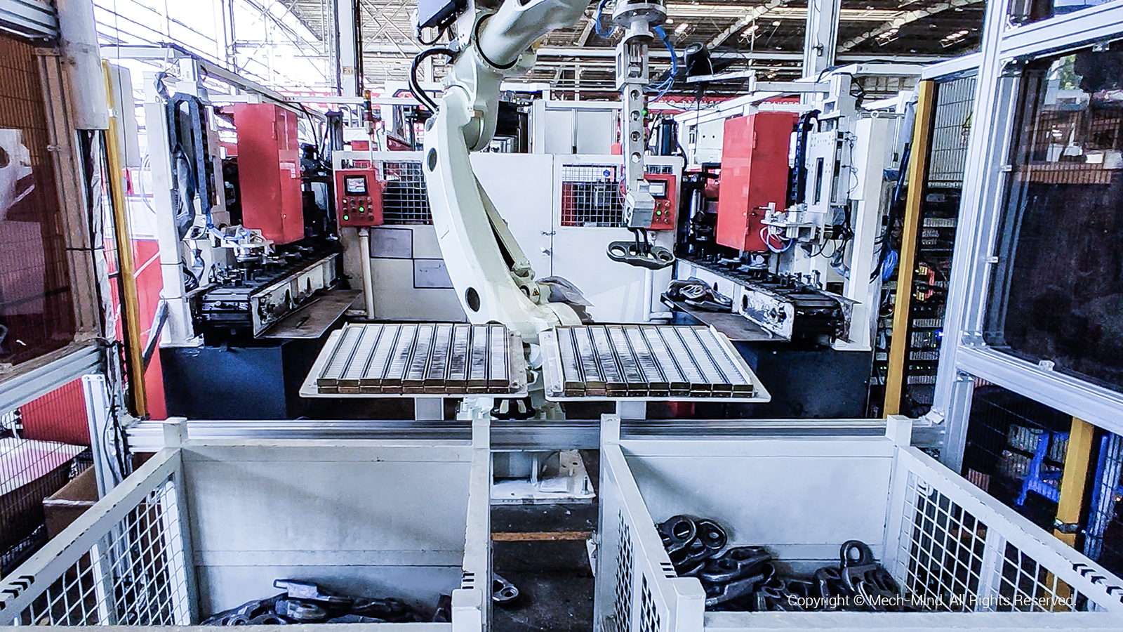 梅卡曼德AI+3D工程機(jī)械上下料解決方案——高質(zhì)量成像、快速新增品規(guī)、深框穩(wěn)定識(shí)別抓取