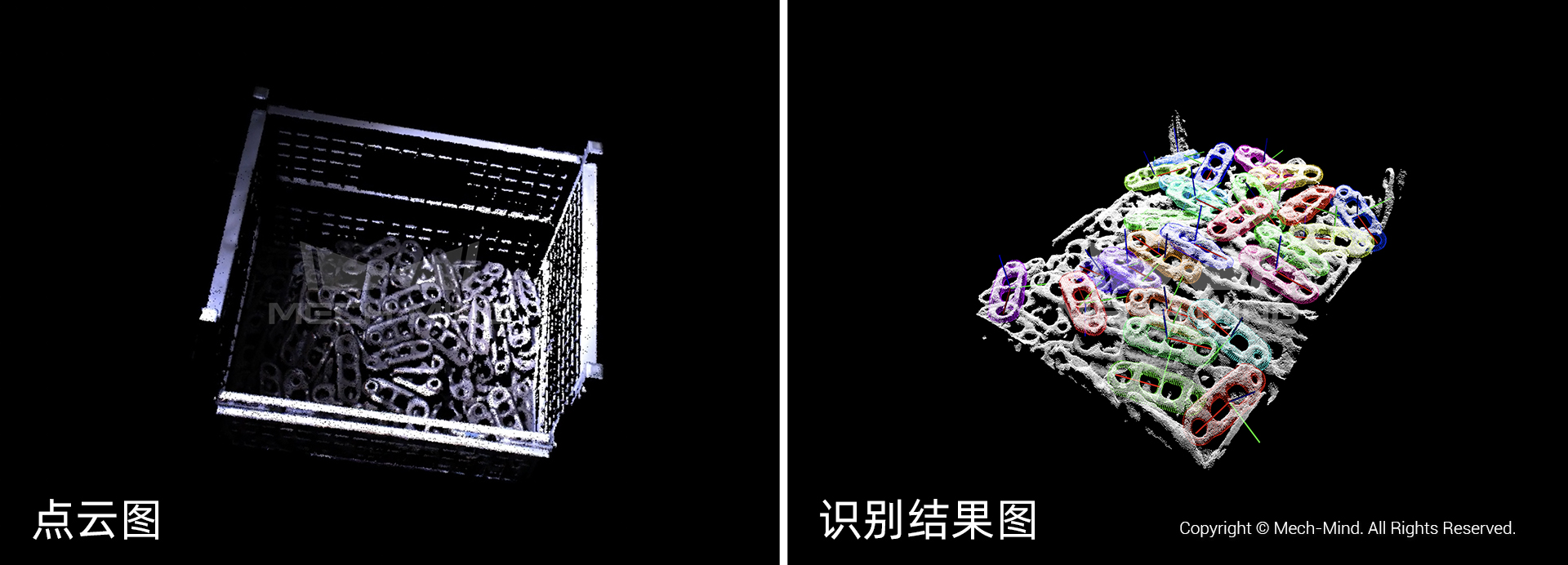 梅卡曼德AI+3D工程機(jī)械上下料解決方案——高質(zhì)量成像、快速新增品規(guī)、深框穩(wěn)定識(shí)別抓取