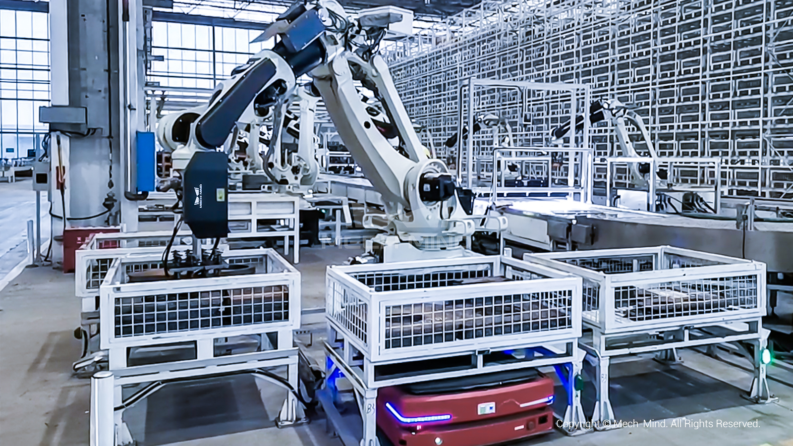 3D視覺引導中小板件抓取上料 | 某工程機械巨頭 3D視覺引導中小板件抓取上料 | 某工程機械巨頭