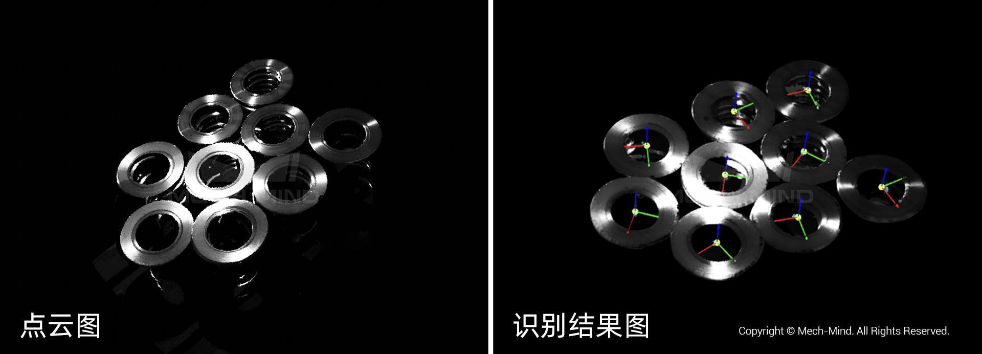 點云圖及識別結果圖 點云圖及識別結果圖