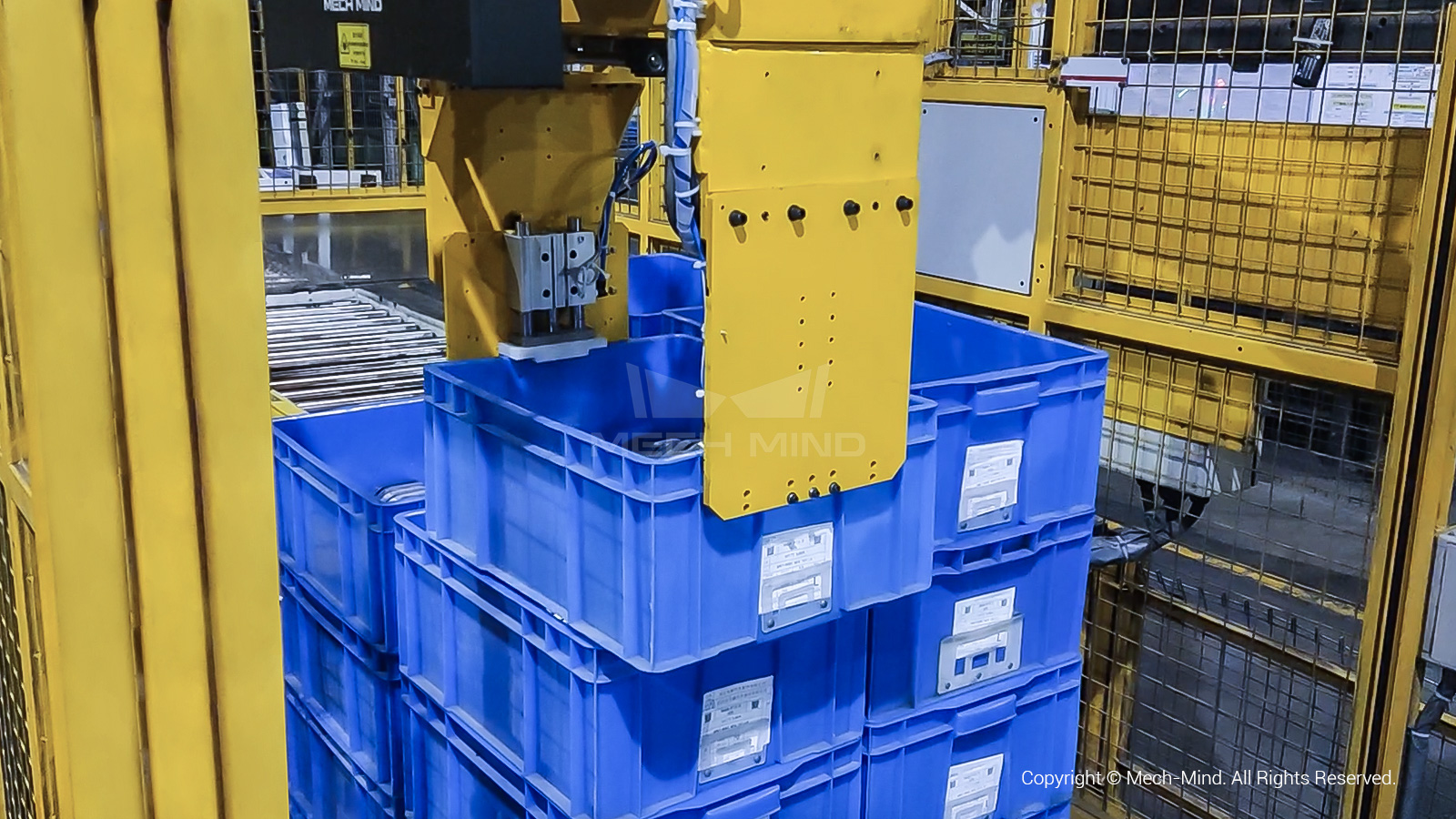 3D視覺引導(dǎo)周轉(zhuǎn)箱拆垛 | 某大型汽配廠 